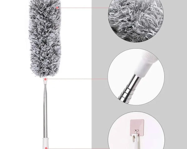 Adjustable Multiple Cleaning Duster Foldable Large Stick Steel Rod