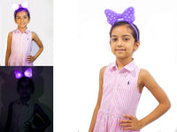 Girls Lighting Hair band And 5 Pair In one Set