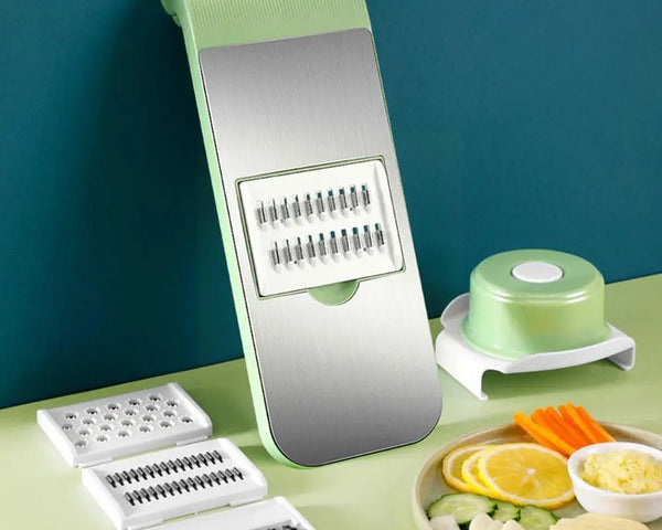 Time-Saving 5-in-1 Stainless Steel Vegetable Cutter for Ramzan Sehri & Iftari