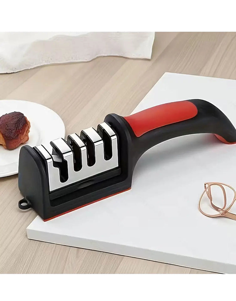 Ramzan Time-Saving 4-Stage Professional Kitchen Knife & Scissor Sharpener 🔪🌙